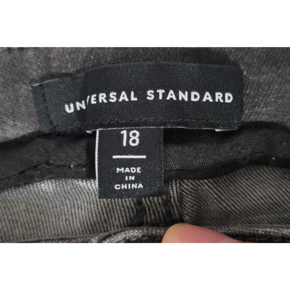 Universal Standard Vintage Logan Jeans Womens 18 Gray High Rise Skinny Stretch - Picture 6 of 9